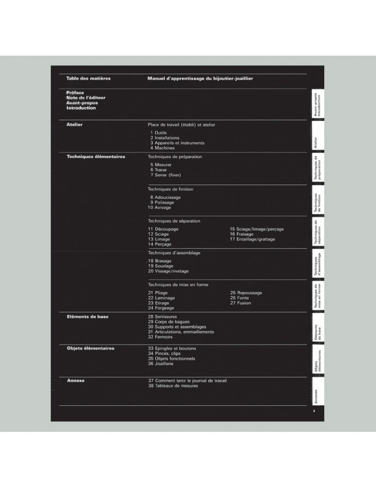 Manuel d'apprentissage du bijoutier-joaillier